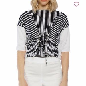 WALTER BAKER FRONT LACE UP TOP